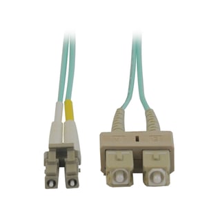 Tripp Lite N816-02M kabel InfiniBand / światłowodowy 2 m 2x SC 2x LC Beżowy, Turkusowy