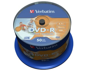 Verbatim 43533 4.7 GB DVD-R, 50-pack