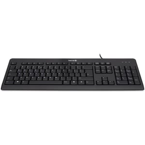 TERRA Keyboard 1500 Corded [US/EU] Tastatur, Universal-USB-QWERTY, US-Englisch, Schwarz
