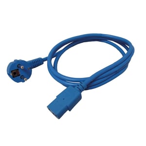 ROLINE 19.08.1012 Power Cable, Blue, 1.8 m, CEE7/7 C13 Panel
