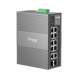 TP-Link Omada IES210GPP Managed Gigabit-Ethernet-Switch (10/100/1000) PoE-Unterstützung DIN-Schiene Grau