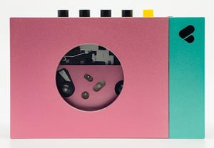 WE ARE REWIND Tragbarer BT-Kassettenplayer Edith Tragbarer Kassettenplayer für 1 Kassette(n) Rosa