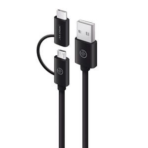 ALOGIC U2CMC-01BLK USB-Kabel USB 2.0 USB A – Micro-USB B 0,48 Gbit/s Schwarz