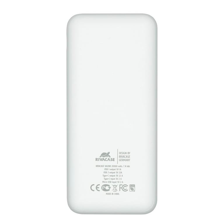 фото Зовнішній акумулятор (павербанк) Rivacase VA2081 20000mAh Black (PB931071)