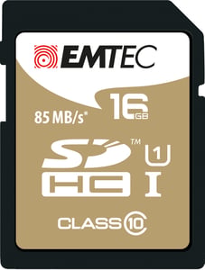 Emtec SDHC 16 GB Class 10 Gold + Klass 10