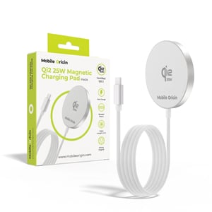 Mobile Origin MO-MAGP-PW29 ładowarka do urządzeń przenośnych Smartfon Biały, Srebrny USB Bezprzewodowe ładowanie Szybkie ładowanie Wewnętrzna