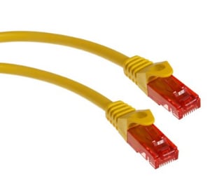 Maclean MCTV-303 Y Network Cable, Yellow, 3 m, Cat6 U/UTP (UTP)