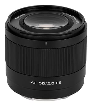 VILTROX AF 50 2.0 FE kameraobjektiv Filmobjektiv Fullformatobjektiv Svart