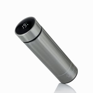 Extralink Kubek termiczny Smart Travel Mug Srebrny Termos z wyświetlaczem LED