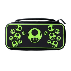 PDP 500-224-1UP Carrying Case for Nintendo Handheld Game Consoles—Black, Green