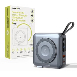 Mobile Origin PBT-03L-GRY bank mocy Litowo-polimerowy (LiPo) 10000 mAh Bezprzewodowe ładowanie Szary