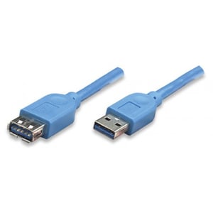 Techly ICOC-U3-AA-10-EX USB-Kabel USB 3.2 Gen 1 (3.1 Gen 1) 1 m USB-A Blau