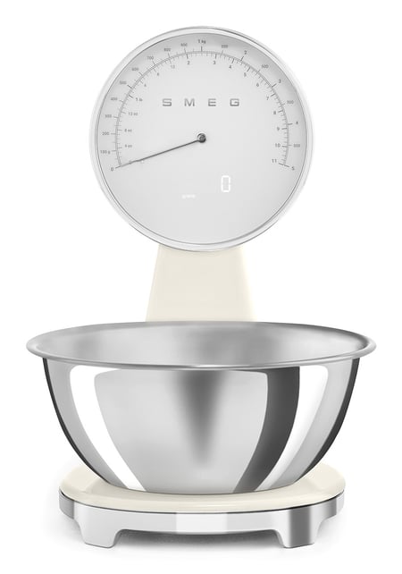 Smeg KSF01CRWW waga kuchenna Kremowy Blat Elektroniczna waga kuchenna