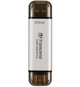 Transcend ESD310 512 GB USB Typ A auf USB Typ C 3.2 Gen 2 (3.1 Gen 2) Silber