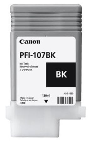 Canon PFI-107BK nabój z tuszem 1 szt. Oryginalny Czarny