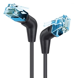 Techly ICOC UF6A-TPE36-050B kabel sieciowy Czarny 5 m Cat6a U/FTP (STP) Okrągły