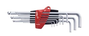 Wiha 07185 Allen wrench L-shaped Allen wrench set, metric, 9-piece set