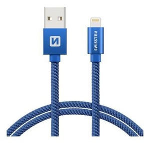Swissten 71523308 kabel Lightning 2 m Niebieski