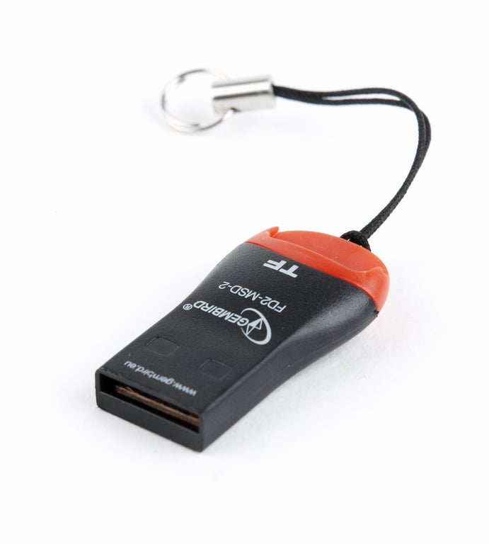 Gembird FD2-MSD-3 czytnik kart USB 2.0 Czarny, Czerwony