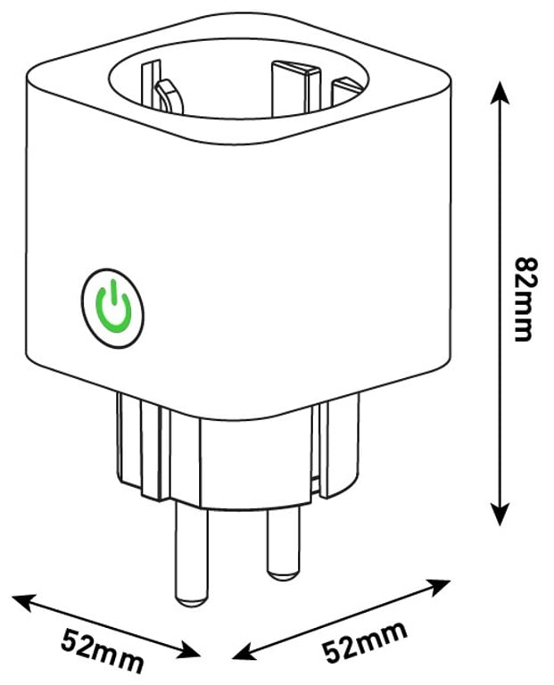 Entac ES-SSAPM-WIBLE adapter wtyczek zasilających Biały