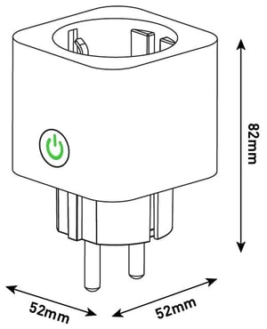 Entac ES-SSAPM-WIBLE adapter wtyczek zasilających Biały