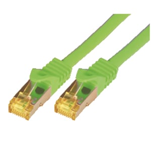 M-Cab 1m CAT7 S-FTP Network Cable, Green S/FTP (S-STP)