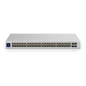 Ubiquiti UniFi USW-48 nätverksswitch, hanterad L2 Gigabit Ethernet (10/100/1000), silver