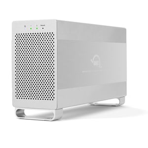 OWC Mercury Elite Pro Dual HDD-hölje, vitt, 3,5"