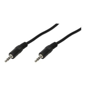 LogiLink 3.5mm - 3.5mm, 3m audio cable, Black