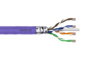 Digitus CAT-6-Installationskabel, F/UTP, Eca, AWG 23/1, LSOH, 305 m, violett, Karton