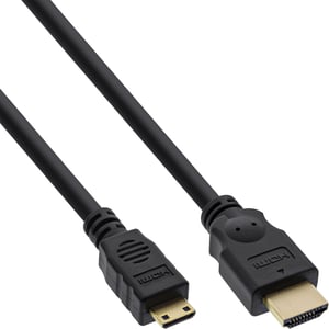 InLine 17462P kabel HDMI 2 m HDMI Typu A (Standard) HDMI Type C (Mini) Czarny