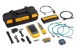 Fluke LIQ-KIT-IE nätverkskabeltestare Fiberoptisk kabeltestare Blå, Orange
