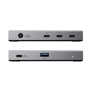 ALOGIC TB4H3TB Thunderbolt 4-Hubs und -Konzentratoren 40000 Mbit/s Schwarz, Grau