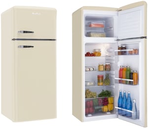 Amica KGC15635B Kühl-Gefrierkombination, freistehend, 206 l, beige