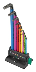 Wera 05133165001 Allen wrench L-shaped Allen wrench set, metric, 9-piece set