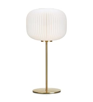 Markslöjd Sober bordslampa E27 60 W Mässing, Vit