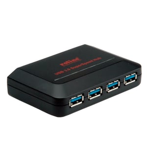 ROLINE USB 3.0-Hub, 4 Anschlüsse, mit Netzteil