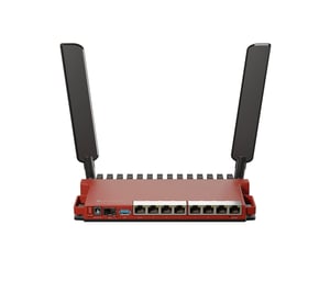 Mikrotik L009UiGS-2HaxD-IN Gigabit Ethernet Wireless Router, Single Band (2.4 GHz), Red