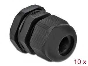 DeLOCK Tuleja kabli PG13,5, 10 szt. czarna