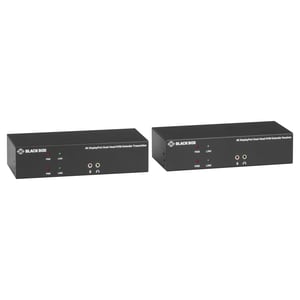 Black Box KVM EXTENDER OVER CATX 4K DUAL-HEAD DISPLAYPORT USB 2.0 przedłużacz KVM Nadajnik i odbiornik