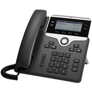 Cisco 7841 VoIP-Telefon, schwarz, silber, 4 Leitungen, LCD-Display