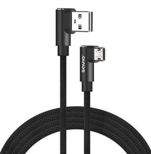 Savio CL-162 kabel USB 2 m Micro-USB A USB A 0,48 Gbit/s Czarny