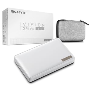 GIGABYTE Vision Drive 1TB USB Type-C 3.2 Gen 2 (3.1 Gen 2) Black, White