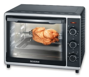 Severin TO 2056 Brödrost 30 l Svart, Rostfritt stål Grill