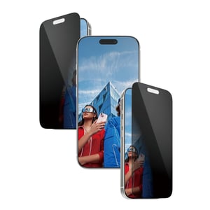 PanzerGlass ® 2-Way Privacy Screen Protector for iPhone 17 Pro | Ultra-Wide Fit with EasyAligner Transparent Apple Screen Protector, 1 pc.