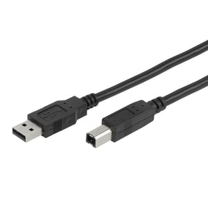 Vivanco CC U4 18 USB Cable, USB 2.0, 1.8 m, USB A to USB B, Black