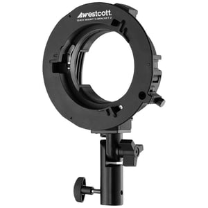 Westcott Quick-Mount S-Bracket 2 tillbehör till softboxar Svart ring (Quick Ring-adapter)