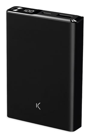Ksix BPB10000MAG01N bank mocy Litowo-polimerowy (LiPo) 10000 mAh Bezprzewodowe ładowanie Czarny