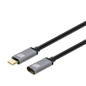 Techly ICOC MUSB322-CMF-010 USB-Kabel USB 3.2 Gen 2 (3.1 Gen 2) 1 m USB-C 10 Gbit/s Schwarz, Grau