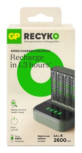 GP Batteries ReCyko+ M452 Akkuladegerät Akku für den Hausgebrauch USB